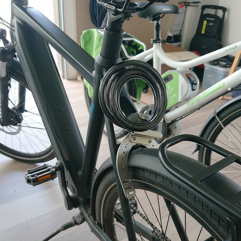 Smartes Fahrradschloss mit robustem Drahtseil - Perfekt für Sharing und Privat